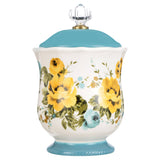 The Pioneer Woman Rose Shadow Canister with Acrylic Knob, 8.25" - The Pioneer Woman - Nimbus Distributors - wholesale and distributors in United States
