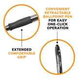 BIC Glide Bold Retractable Ball Pen, 1.6mm, Black, 36 Count - BIC - Nimbus Distributors - wholesale and distributors in United States