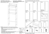 Mainstays over the Toilet Steel 3-Shelf Bath Shelves Space Saver, Satin Nickel Finish - SDSDSDLED - Nimbus Distributors - wholesale and distributors in United States