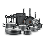 T-fal Easy Care Nonstick Cookware, 20 Piece Set, Grey, Dishwasher Safe - T-fal - Nimbus Distributors - wholesale and distributors in United States