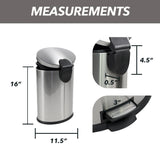 Better Homes & Gardens 3.1 Gallon Trash Can Stainless Steel Rectangular Bathroom Trash Can - Better Homes & Gardens - Nimbus Distributors - wholesale and distributors in United States