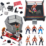 ToyVelt 32-Piece Wrestling Toys for Kids - Wrestler Warriors Toys with Ring & Realistic Accessories - Fun Miniature Fighting Action Figures - ToyVelt - Nimbus Distributors - wholesale and distributors in United States