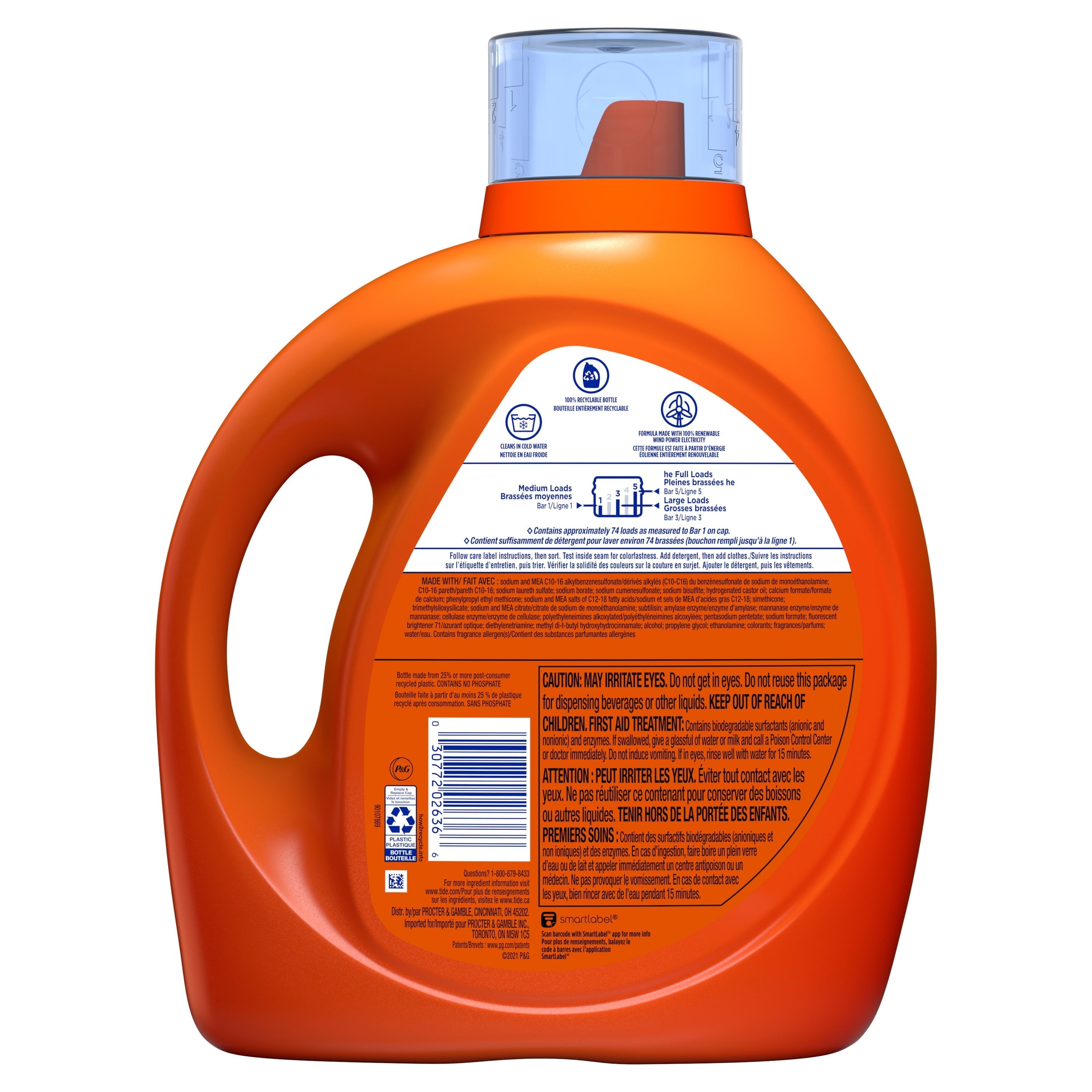 Tide Liquid Laundry Detergent with Touch of Downy, April Fresh, 74 Loads, 115.00 fl oz - Tide - Nimbus Distributors - wholesale and distributors in United States