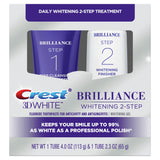 Crest 3D White Brilliance + Whitening Two-Step Toothpaste, Mint, 4.0 oz and 2.3 oz - TheraBreath - Nimbus Distributors - wholesale and distributors in United States