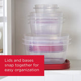 Rubbermaid EasyFindLids 40 Piece Food Storage Containers with Vented Lids Variety Set, Red - Rubbermaid - Nimbus Distributors - wholesale and distributors in United States