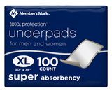 Member's Mark Total Protection Underpad, 30
