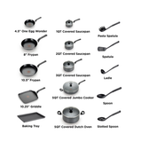 T-fal Easy Care Nonstick Cookware, 20 Piece Set, Dishwasher Safe, Assorted colours - T-fal - Nimbus Distributors - wholesale and distributors in United States